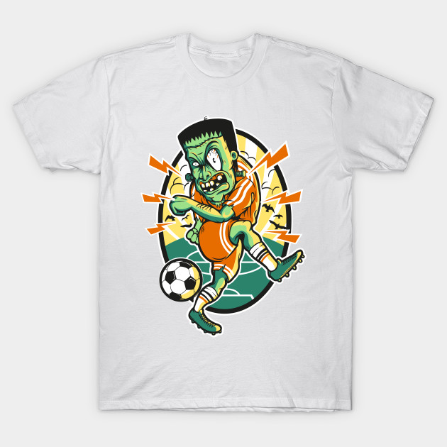 Frankenstein Soccer T-Shirt-TOZ